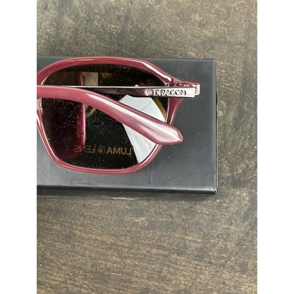 Dragon Fallon Sunglasses - Shiny Oxblood Frame w/ Lumalens Brown - NEW IN BOX main image 3
